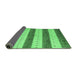 Sideview of Abstract Emerald Green Contemporary Rug, con1632emgrn