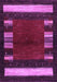 Machine Washable Abstract Purple Contemporary Area Rugs, wshcon1633pur