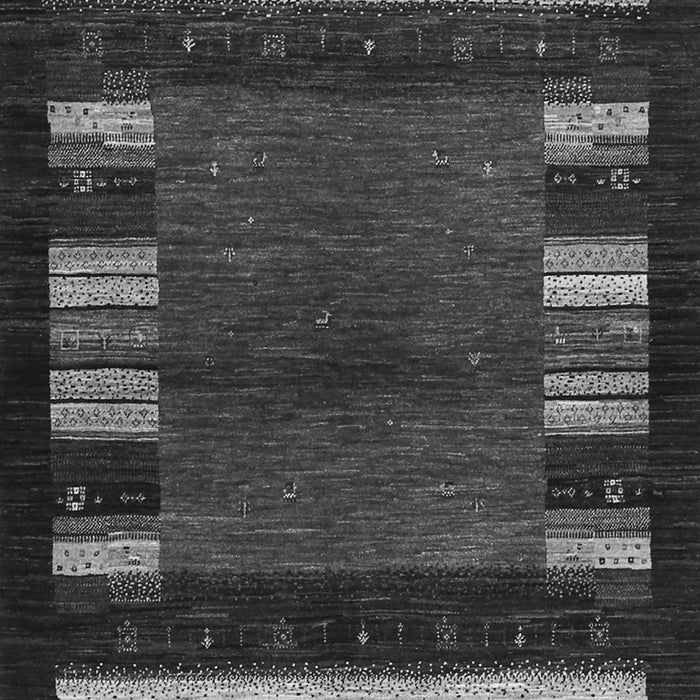 Abstract Gray Contemporary Rug, con1633gry