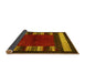 Sideview of Abstract Yellow Contemporary Rug, con1633yw