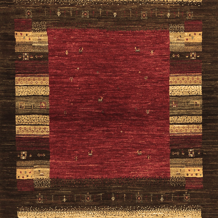 Machine Washable Abstract Brown Contemporary Rug, wshcon1633brn