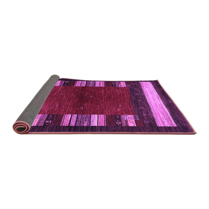 Sideview of Abstract Purple Contemporary Rug, con1633pur