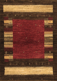 Abstract Brown Contemporary Rug, con1633brn