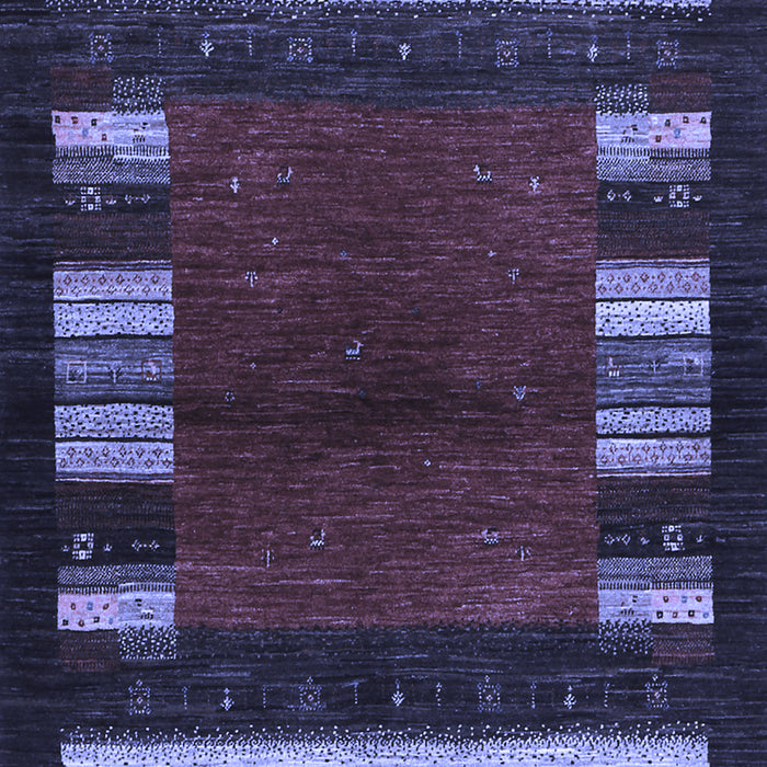 Machine Washable Abstract Blue Contemporary Rug, wshcon1633blu