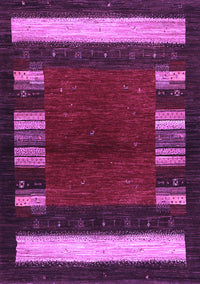 Abstract Purple Contemporary Rug, con1633pur