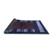 Sideview of Abstract Blue Contemporary Rug, con1633blu