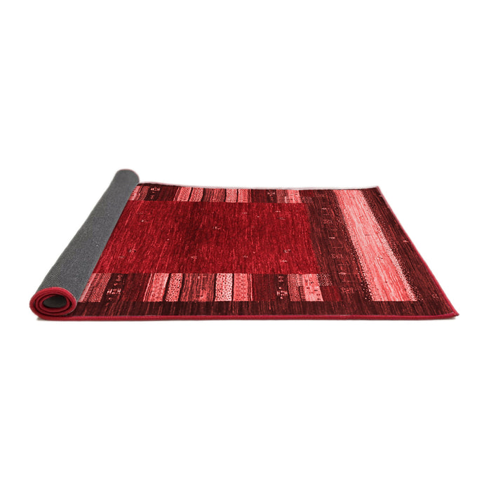 Abstract Red Contemporary Area Rugs