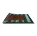 Sideview of Abstract Light Blue Contemporary Rug, con1633lblu