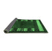 Sideview of Abstract Emerald Green Contemporary Rug, con1633emgrn