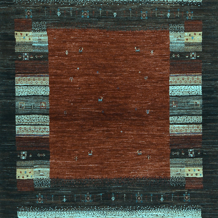 Machine Washable Abstract Light Blue Contemporary Rug, wshcon1633lblu
