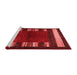 Contemporary Red Washable Rugs