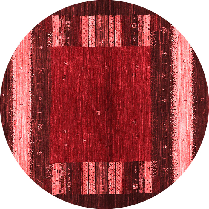 Machine Washable Abstract Red Contemporary Rug, wshcon1633red