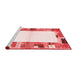 Modern Red Washable Rugs