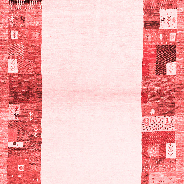 Machine Washable Solid Red Modern Rug, wshcon1634red