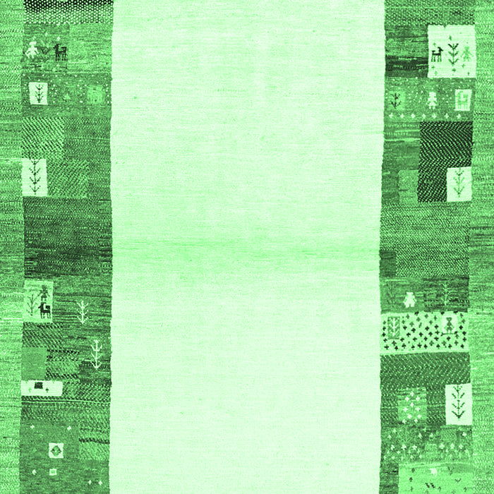 Solid Emerald Green Modern Rug, con1634emgrn