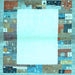 Square Solid Light Blue Modern Rug, con1634lblu