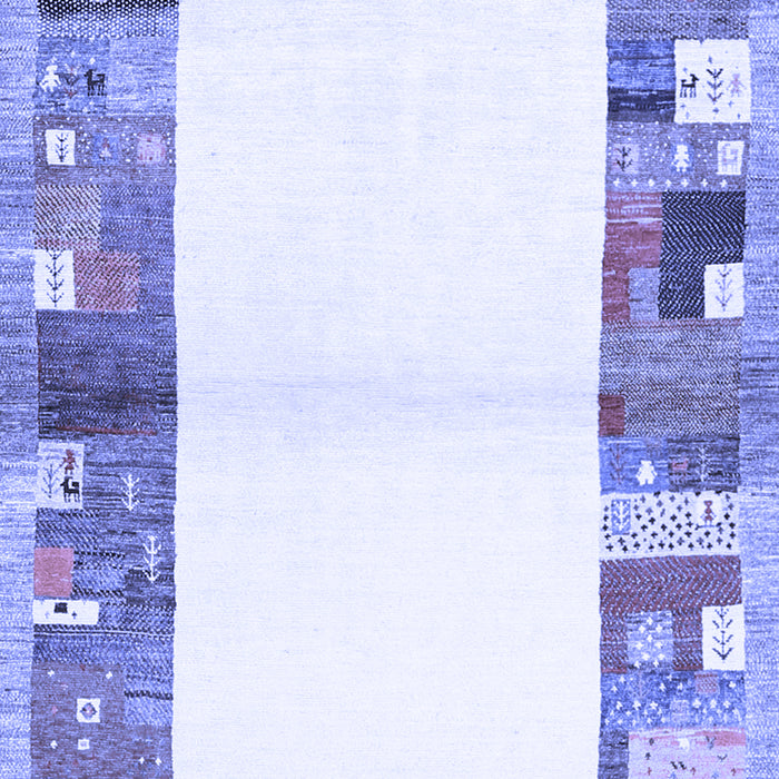 Solid Blue Modern Rug, con1634blu