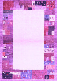 Solid Purple Modern Rug, con1634pur