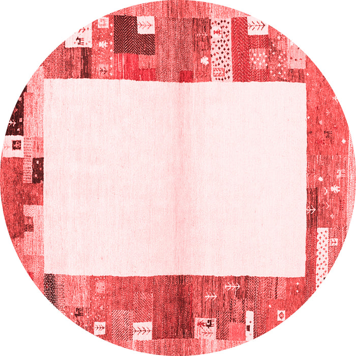 Machine Washable Solid Red Modern Rug, wshcon1634red