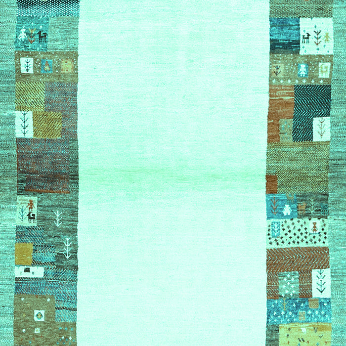 Solid Turquoise Modern Rug, con1634turq