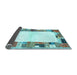 Sideview of Solid Light Blue Modern Rug, con1634lblu