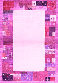 Solid Pink Modern Rug, con1634pnk