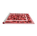 Contemporary Red Washable Rugs