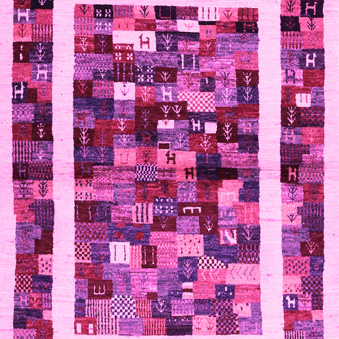 Machine Washable Abstract Pink Contemporary Rug, wshcon1635pnk