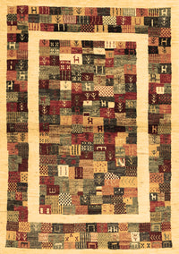 Abstract Brown Contemporary Rug, con1635brn