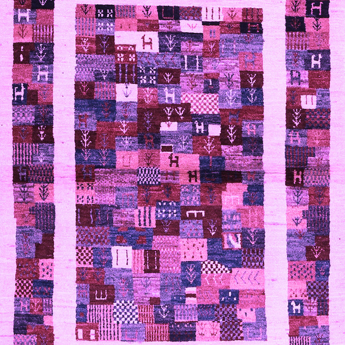 Machine Washable Abstract Purple Contemporary Area Rugs, wshcon1635pur