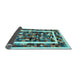 Sideview of Abstract Light Blue Contemporary Rug, con1635lblu