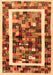 Serging Thickness of Machine Washable Abstract Orange Contemporary Area Rugs, wshcon1635org