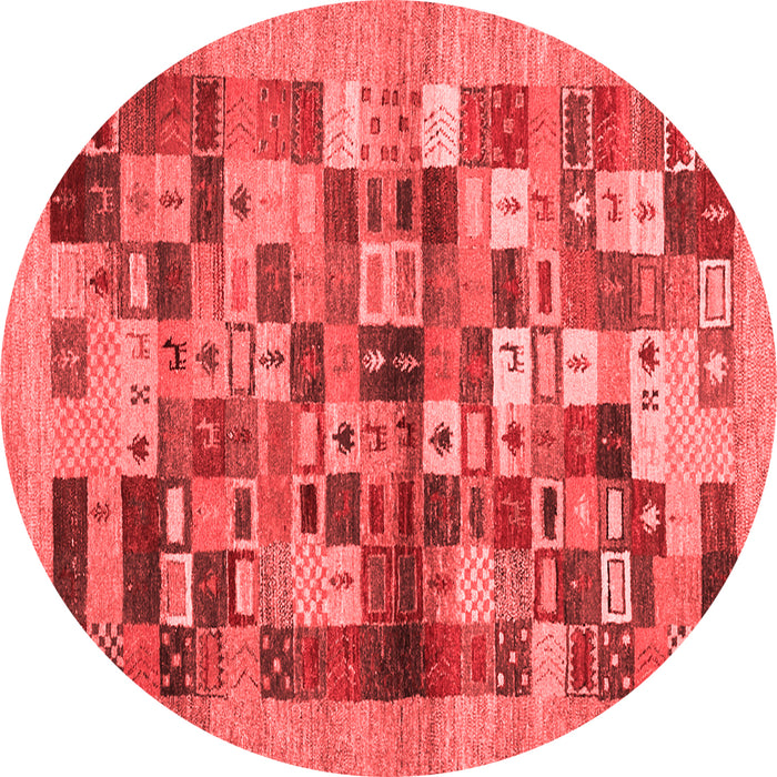 Machine Washable Abstract Red Contemporary Rug, wshcon1636red