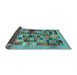 Sideview of Abstract Light Blue Contemporary Rug, con1636lblu