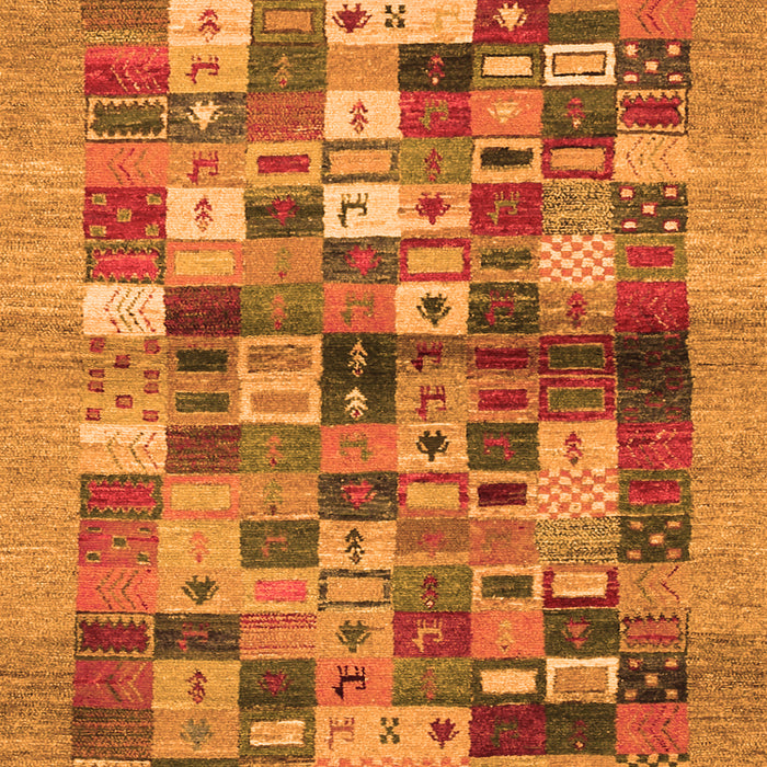 Abstract Orange Contemporary Rug, con1636org