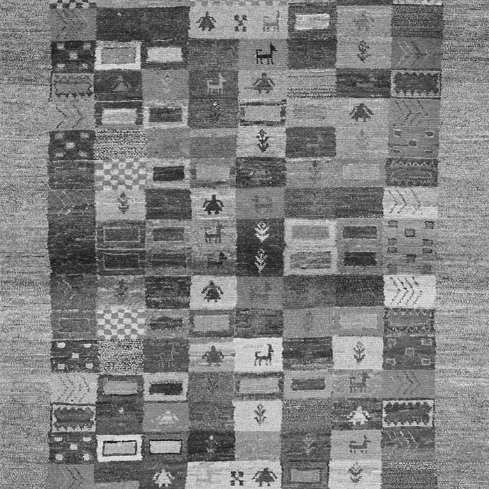 Abstract Gray Contemporary Rug, con1636gry