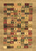 Abstract Brown Contemporary Rug, con1636brn