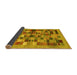 Sideview of Abstract Yellow Contemporary Rug, con1636yw