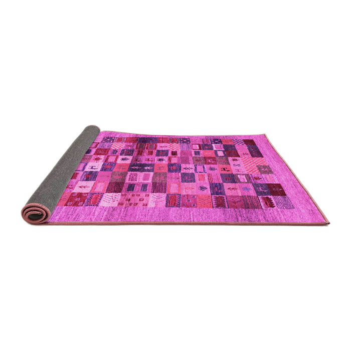 Sideview of Abstract Pink Contemporary Rug, con1636pnk