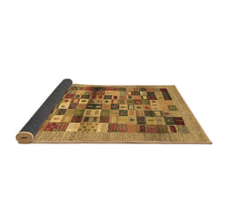 Sideview of Abstract Brown Contemporary Rug, con1636brn