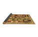 Sideview of Abstract Brown Contemporary Rug, con1636brn