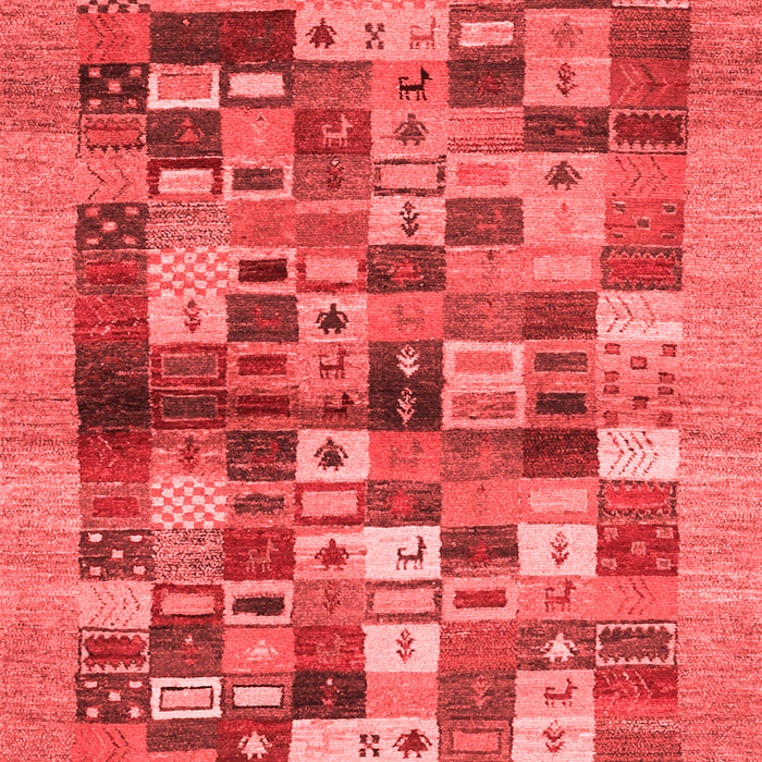 Abstract Red Contemporary Area Rugs