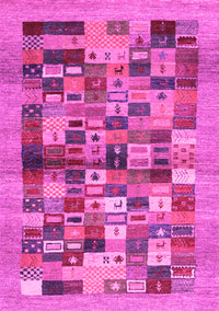 Abstract Pink Contemporary Rug, con1636pnk