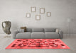 Contemporary Red Washable Rugs