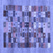 Square Abstract Blue Contemporary Rug, con1636blu