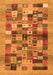 Serging Thickness of Machine Washable Abstract Orange Contemporary Area Rugs, wshcon1636org