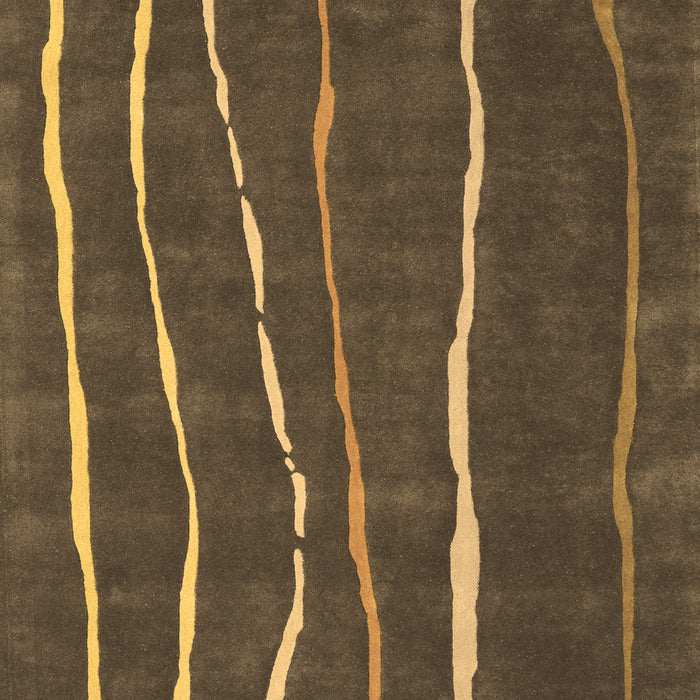 Abstract Brown Contemporary Rug, con1637brn