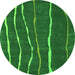 Machine Washable Abstract Green Contemporary Area Rugs, wshcon1637grn