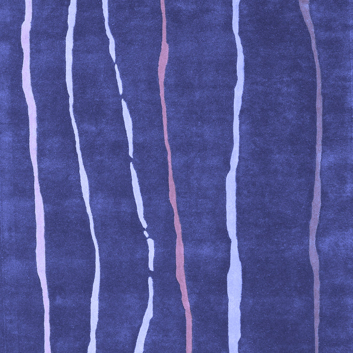Abstract Blue Contemporary Rug, con1637blu