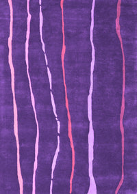 Abstract Purple Contemporary Rug, con1637pur